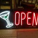 Custom Open Martini Neon Sign